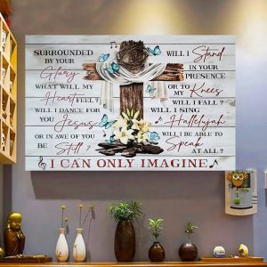 I Can Only Imagine, Lyric Poster, Mercy Me, Wall Decor, Canvas Options - Woastuff