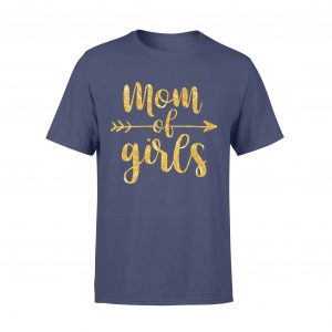 Gift For Mom T Shirt, Mom Of Girls Saying T Shirt, Women, Size 2XL, White - Woastuff