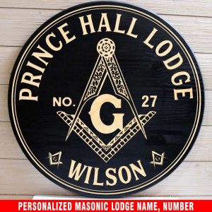 Freemasonry Wood Sign DS2-Personalized Your Text