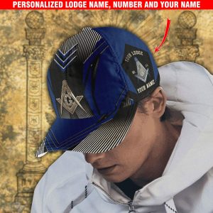 Freemason Cap Pattern Sport Personalized Your Lodge Name And Number, Custom Your Name