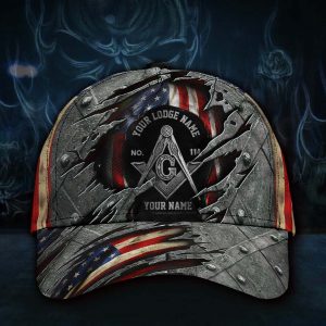 Custom Freemason Cap with Your Lodge, Name & Number