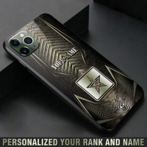 Army Military Phonecase Personalized Your Rank And Name