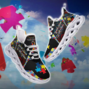 Custom Name Autism Clunky Sneakers Max Soul Shoess Max Soul Shoes - Perfect for Kids with Autism