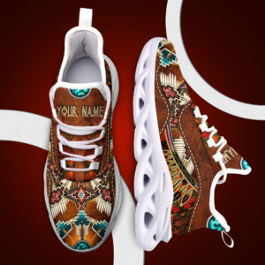 Custom Name Native American Clunky Sneakers Max Soul Shoes