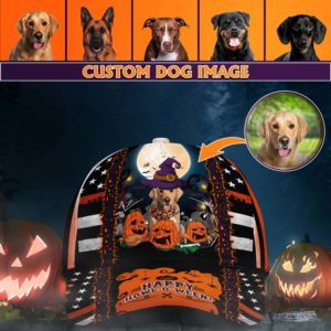Happy Halloween Dog Cap Custom Dog Image