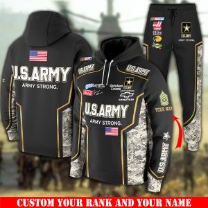 Army Military 3D Clothings Custom Your Name And Rank