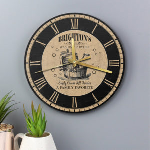 Laundry Wood Clock, Washing Power Safely Cleans All Fabrics, Laundry Room Clock, Laundry Room Decorations, Gifts For Her, Gifts For Mom